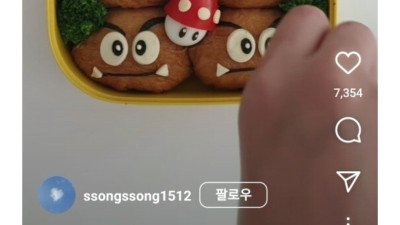 SNS에서 본대로 아들 유치원 소풍 도시락 싸준 블라인