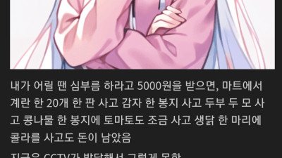 물가 오른 걸 체감한 디시인